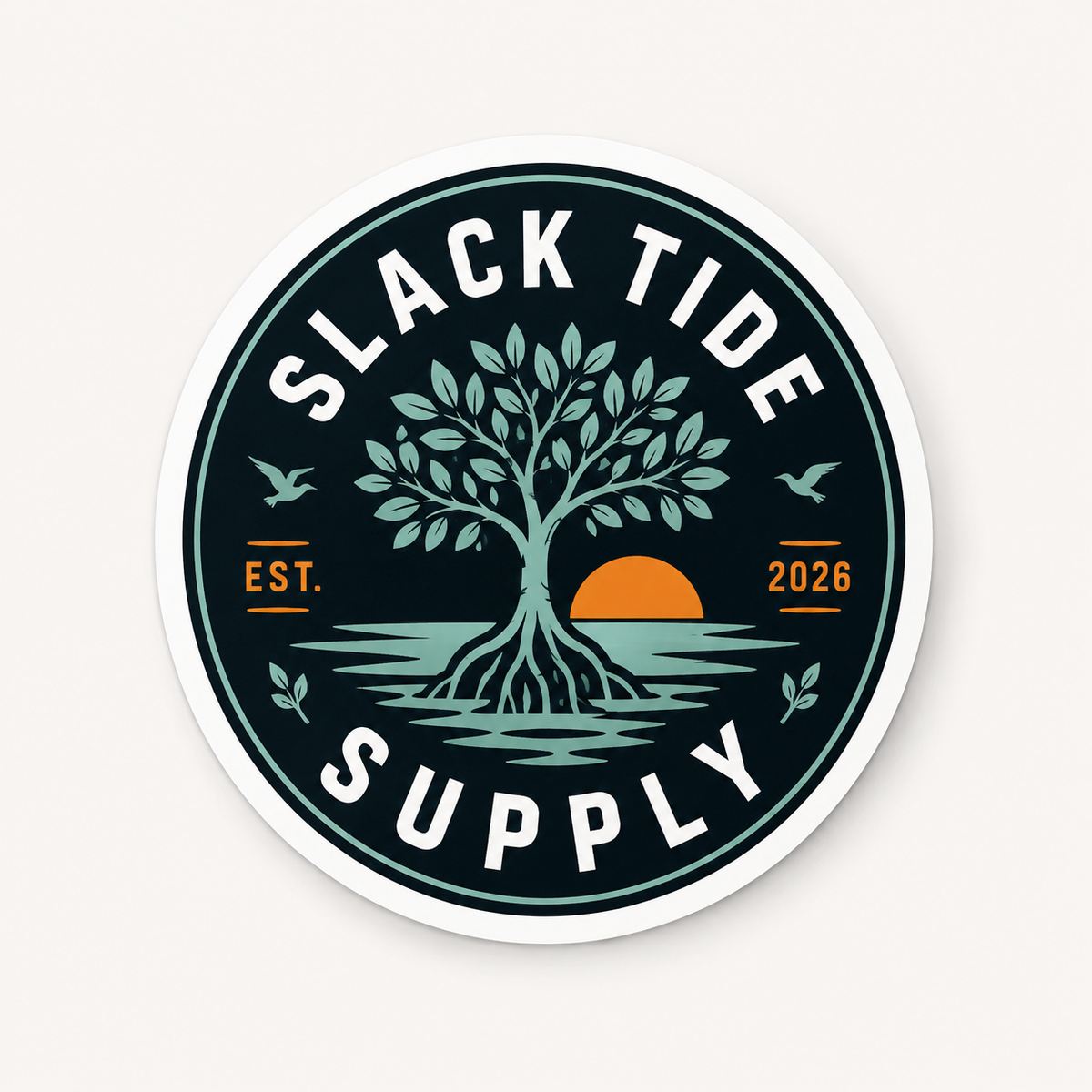 Slack Tide Mangrove Badge Sticker